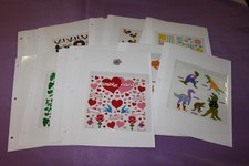 Mrs. Grossman's RARE 1992 Complete Collection Stickers 39 Pgs RARE Pink Hearts
