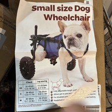Becrowm Dogs Back Leg Wheelchair sz Small