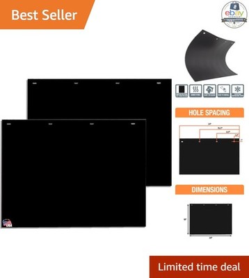 RC18PPB Black Mud Flaps 24x18 Inch Cold Weather Resistant 2 Pack