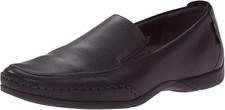 Mephisto Men's Edlef Slip On Loafer, Synthetic Sole - Black Smooth, Size 10.5
