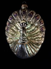 Kurt Adler Large Peacock Christmas Holiday Ornament