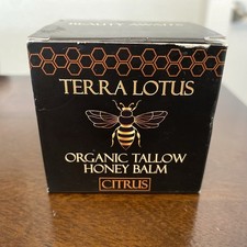 Terra Lotus Organic Tallow Honey Balm All Natural Moisturizer Citrus 2 oz Jar