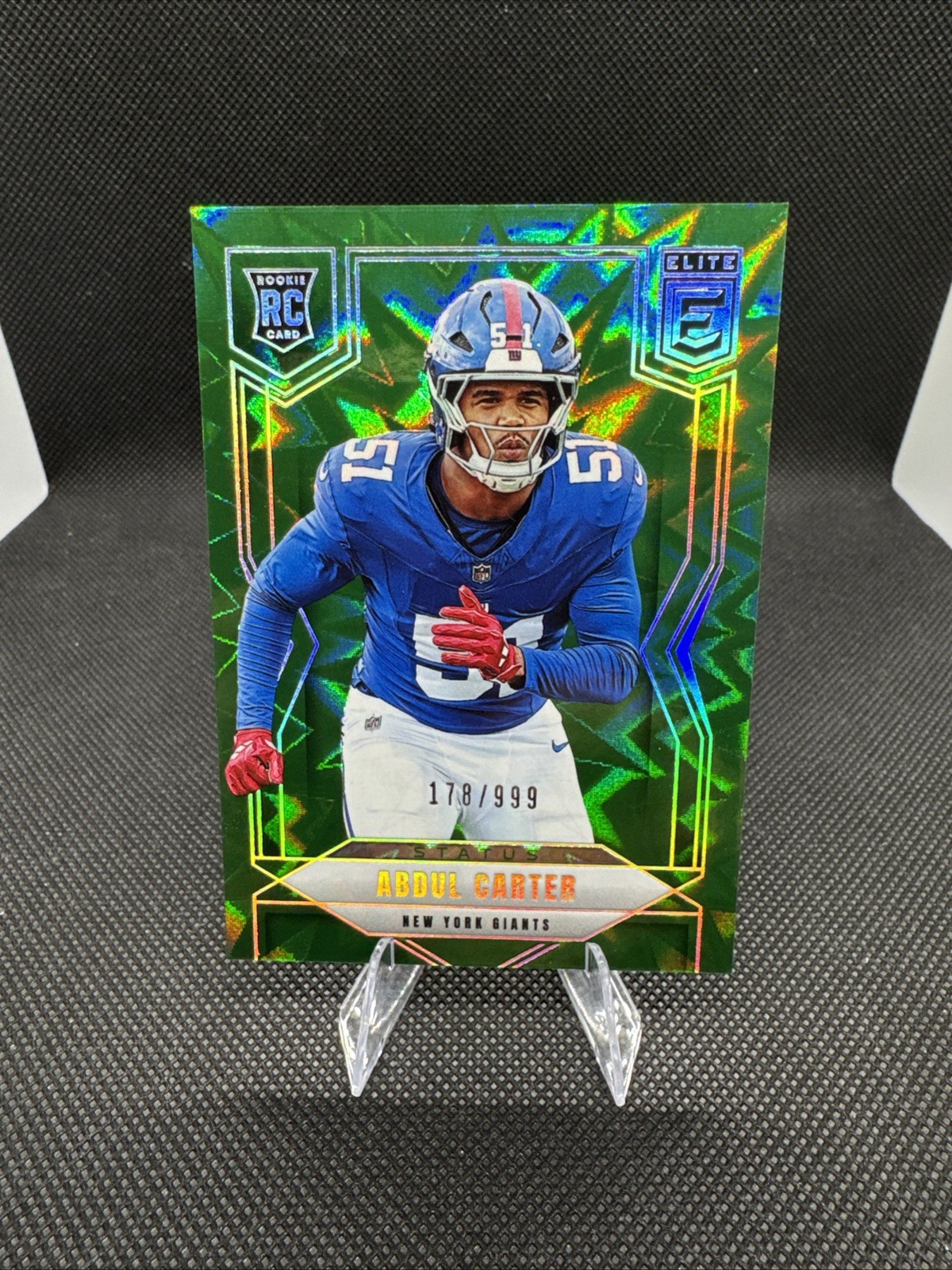 2025 Panini Donruss Elite Rookies Abdul Carter #111 Aspirations Lime Green /999