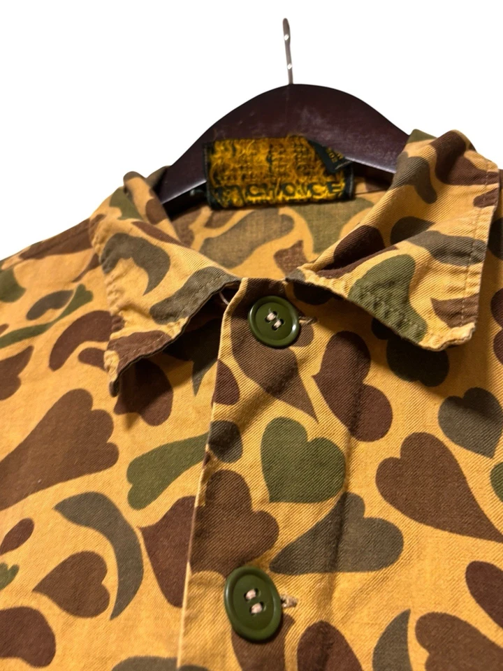 Vintage 70s Duck Camo Jacket Size Medium Hunters Choice Hunting Chore Barn Coat - Image 3 of 4
