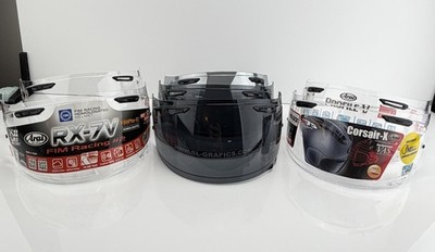 Lot Of 7 Arai Motorcycle Helmet Visors Corsair V Clear Tinted  Visor Genuine NEW