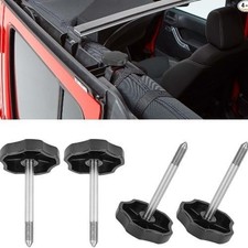4 PCS Soft Top Door Surround Knob Kits Window Frame with Pin Compatible with 199