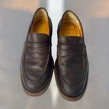 Sperry Top Sider Gold Cup Men's Penny Loafers Shoes Size 7.5 Leather Brown