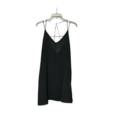 Forever 21 Black Slip Dress Small Strappy V Neck Lightweight Minimalist NWT