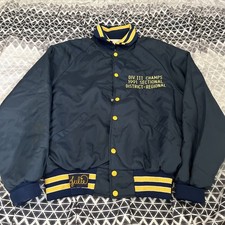 True Vintage 90’s Lady Warrior Bomber Jacket Chain Stitch USA Made Varsity