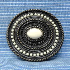 Southwestern Statement Belt Buckle Western Ornate Design Cowgirl Vtg 90s .GTA077