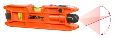 Johnson Level  Tool 40-0915 Magnetic Torpedo Laser Level, 2 x 6, Orange, 1 Level