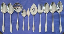 10 pc Oneida Oneidacraft Deluxe Ember Glow Serving Pieces Ladle Spoon Fork NEW