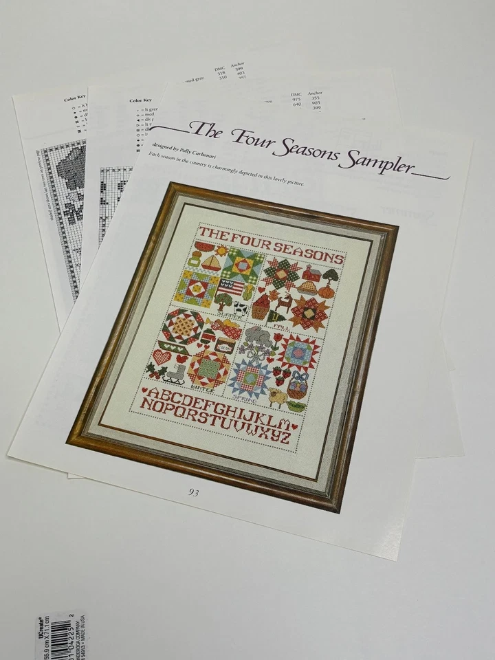 The Four Seasons Counted Cross Stitch Pattern Pages from Book - Image 3 of 3