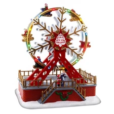 TOP TREASURES CHRISTMAS FERRIS WHEEL ANIMATED PRE-LIT MUSICAL 11 MULTICOLOR