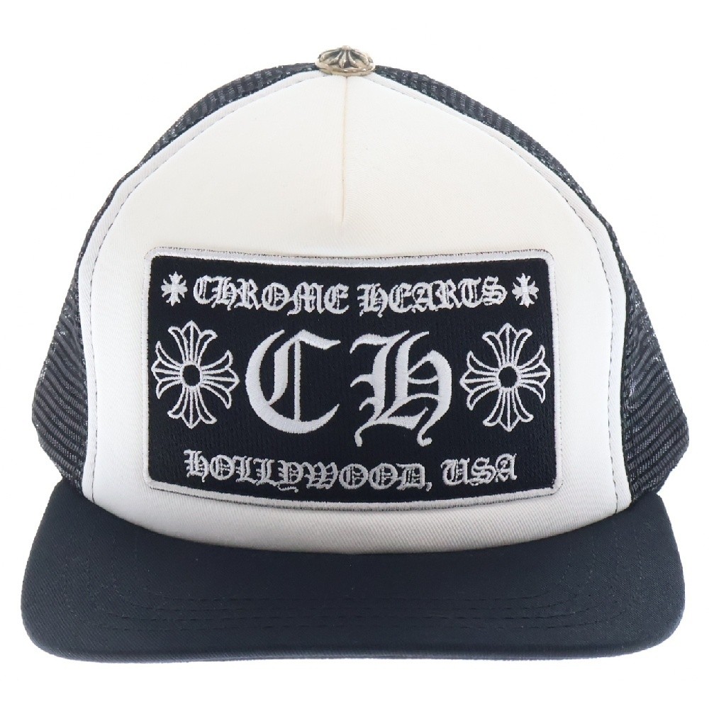 CHROME HEARTS TRUCKER CAP CH Patch Mesh Tracker Cap Hat CHROME HEARTS TRUCKER CAP CH Patch Mesh Tracker Cap Hat