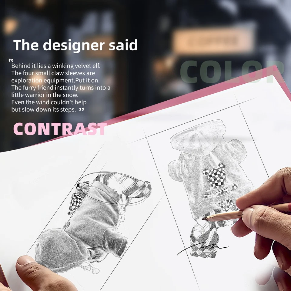 Dog Winter Coat 4 Legs Covered Windproof Waterproof Reflective Hooded Clothes US - Image 4 of 4