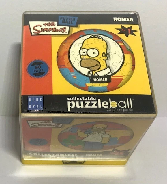 The Simpsons, Homer Puzzleball 60 pce by Blue Opal, Collectable # 1, 2007 Rare - image 4 of 4