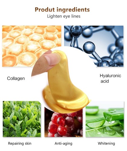 Crystal Collagen Gold Powder EyeMask Anti-Aging Dark Circles Acne Beauty Patches - Picture 16 of 16