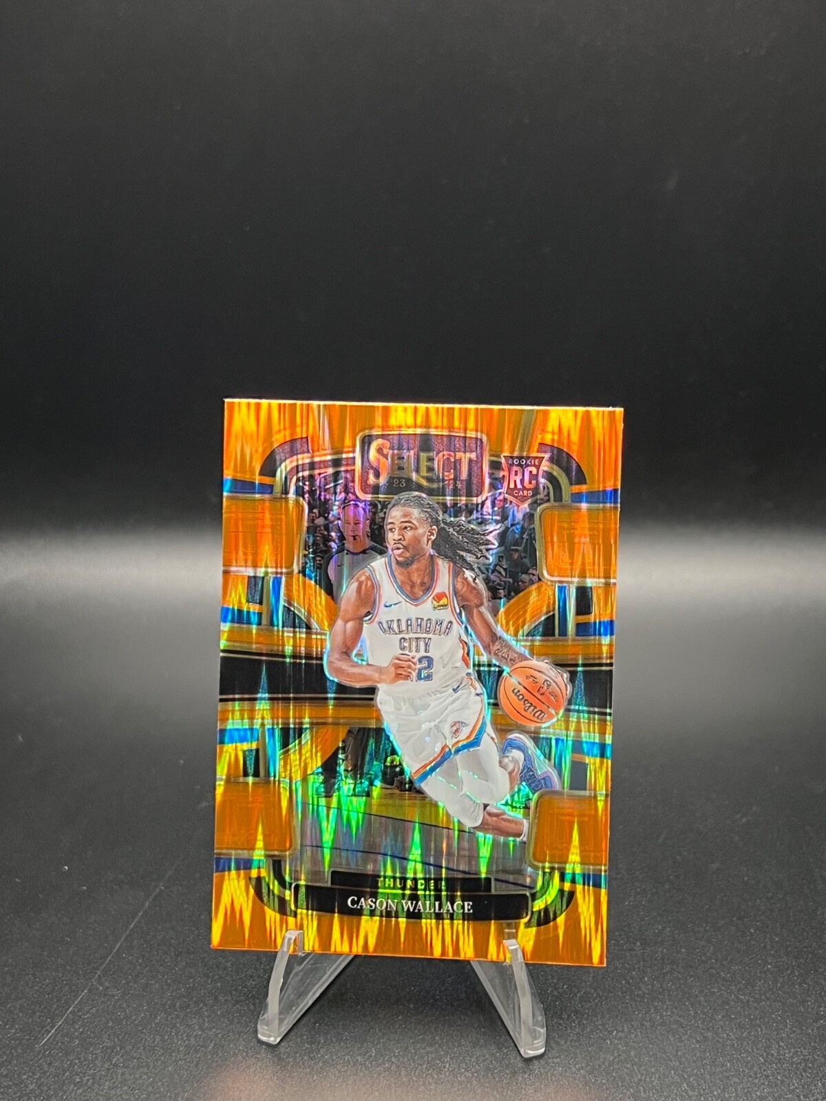 2023-24 Panini Select - Concourse Cason Wallace #88 Orange Flash Prizm (RC)