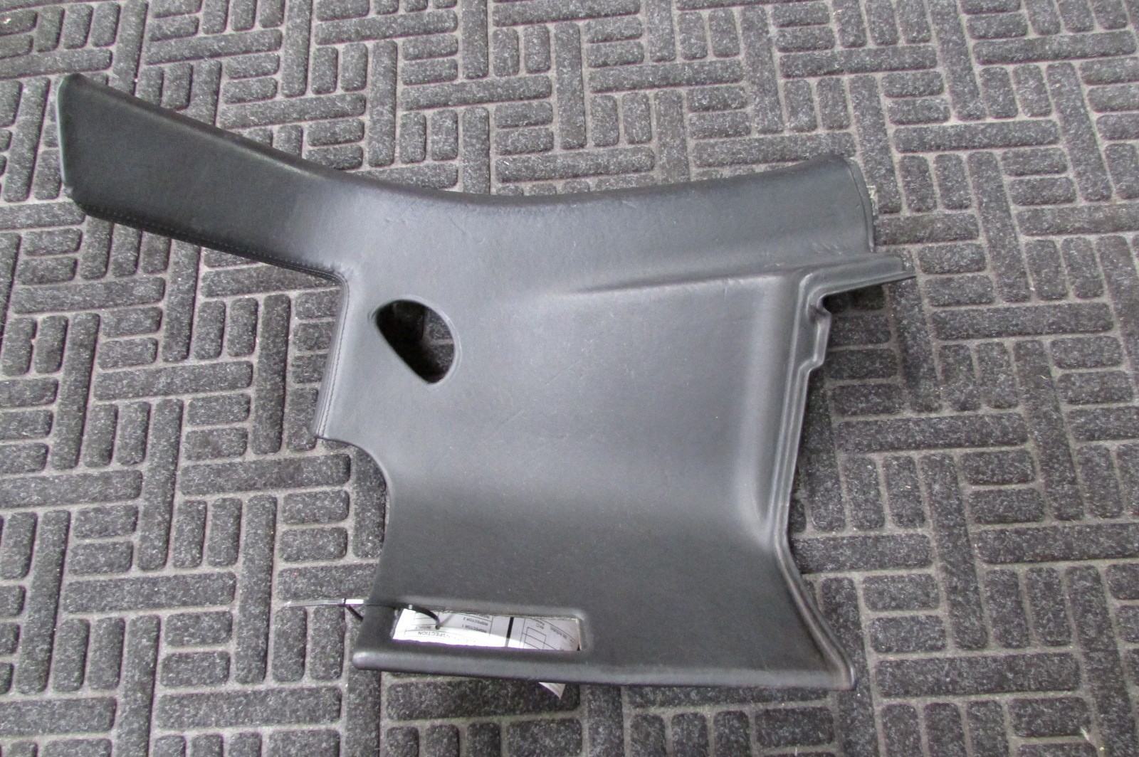 Lamborghini Gallardo Coupe, LH Upper B-Pillar Trim Panel, Black, P/N 408868417