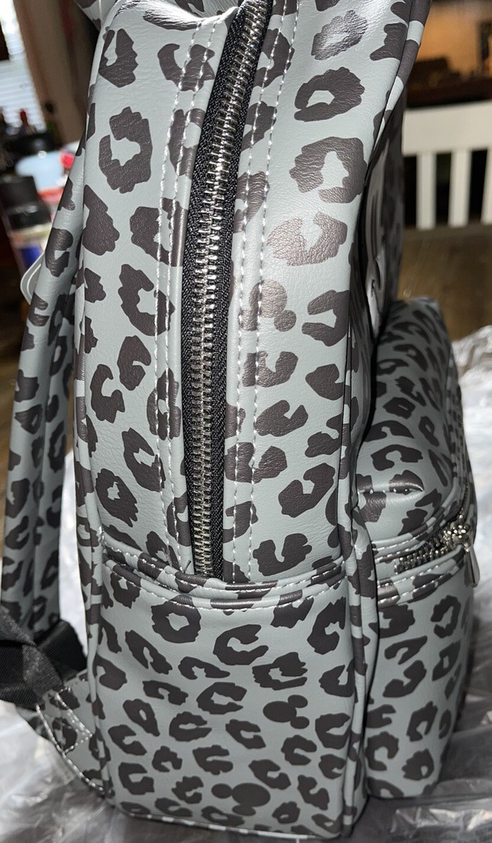 Disney Store Mickey Mouse Grayscale Animal Print Backpack 