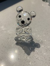 SWARVOSKI TEDDY BEAR RETIRED BLACK EYES /NOSE