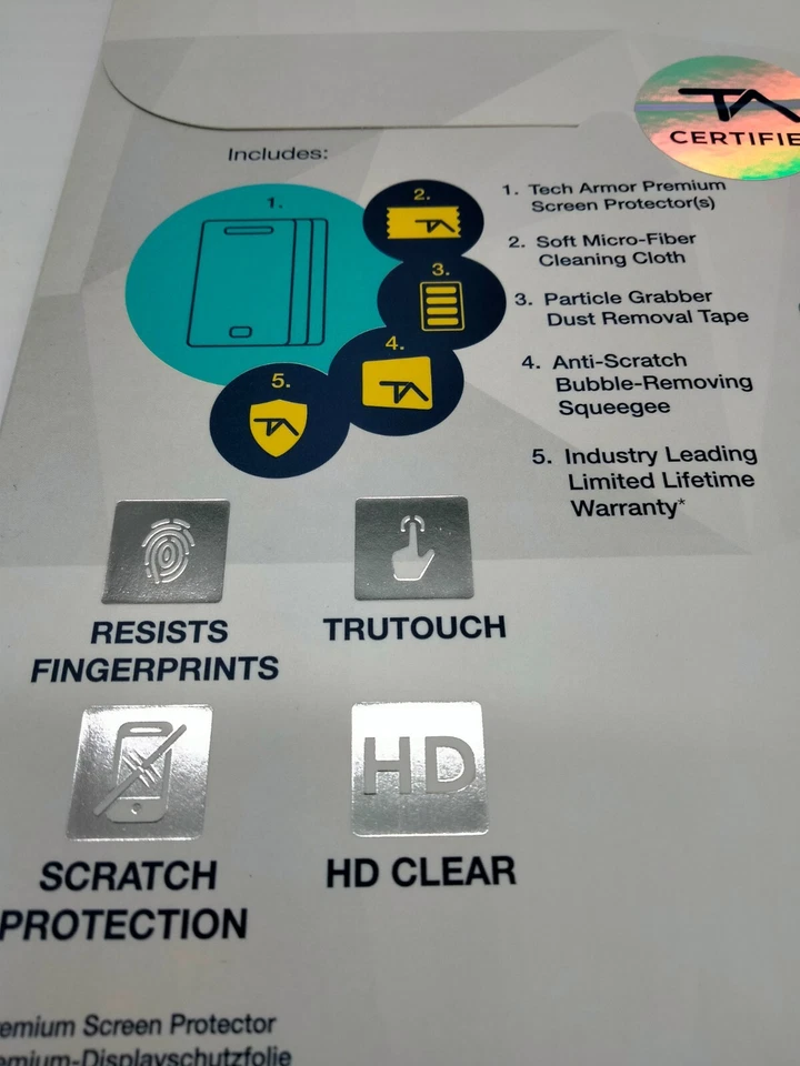 Lot of 2 Tech Armor Maximum Screen privacy Protector for iPad Air 2/ ipad Air - Image 4 of 4