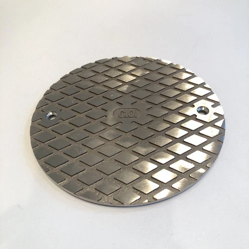 Jones Stephens 6in. Nickel Bronze Round Cast Cleanout Cover - Picture 1 of 3