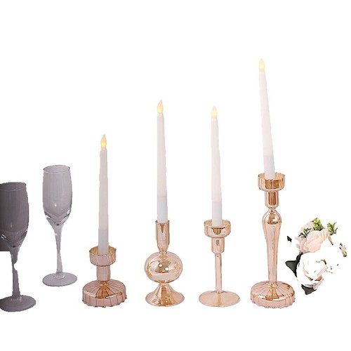 Rivers Edge Deer Antler Votive Candle Holder - Resin Candle Stand With Glass