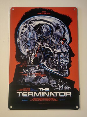 The Terminator - Arnold Schwarzenegger - Metallschild - 20 x 30cm - NEU