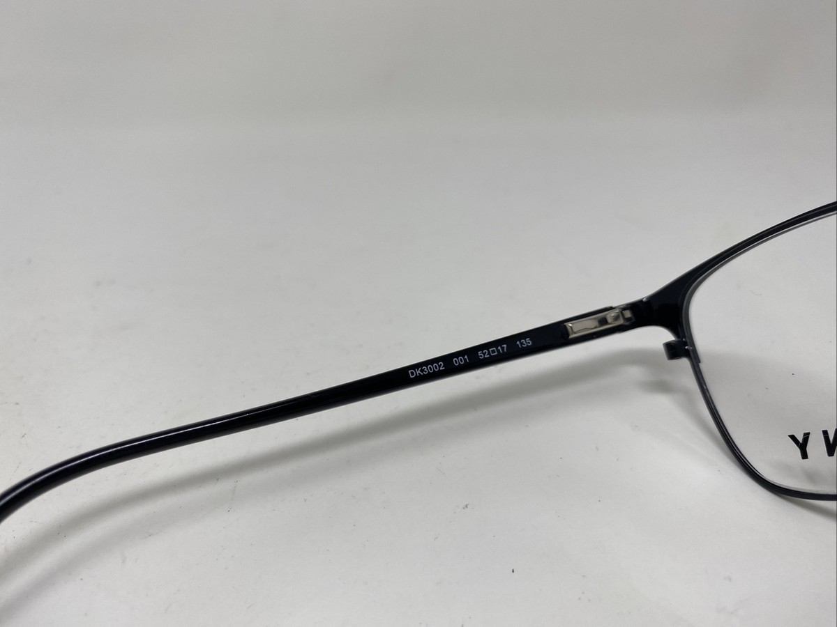 DKNY DK 3002 001 BLACK 52/17/135 FLEX HINGE EYEGLASS FRAME 