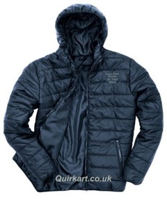 personalised puffer jacket