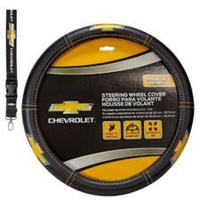 New Elite Chevy Logo Bow Tie Steering Wheel Cover And Keychain Lanyard