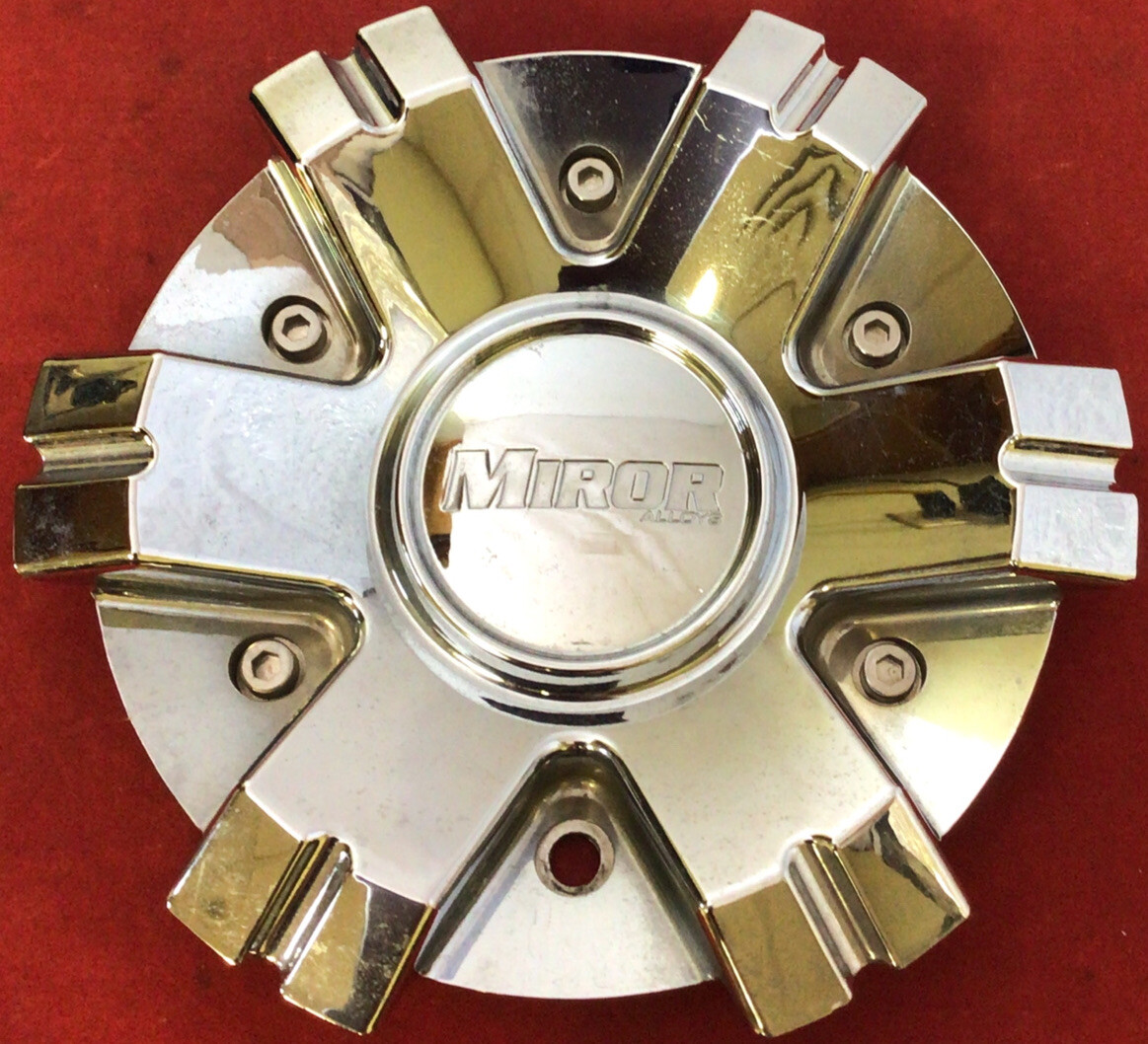 ONE LIKE NEW  MIROR CUSTOM WHEELS CENTER CAP CAP-577L202  CHROME ABS 9940-image