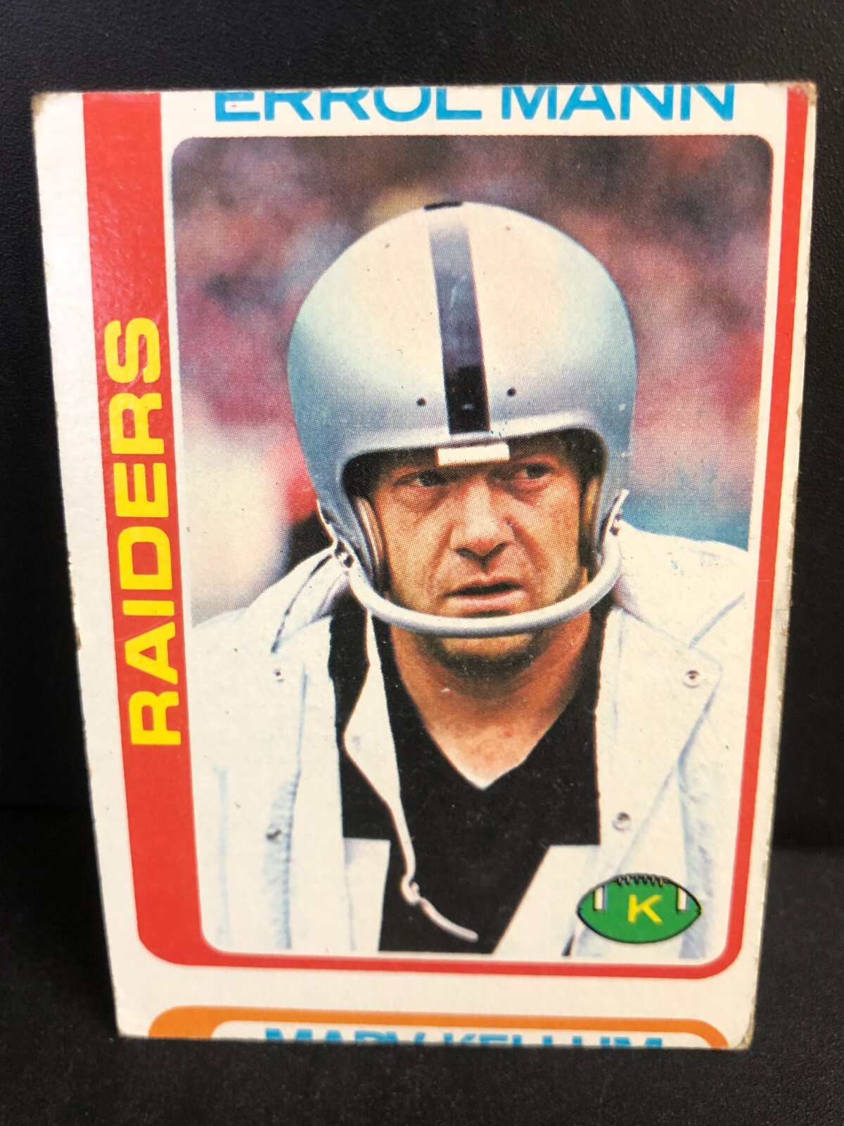 ERROL MANN 1978 Topps Football ERROR Miscut OddBaLL Card 210 RAIDERS eBay