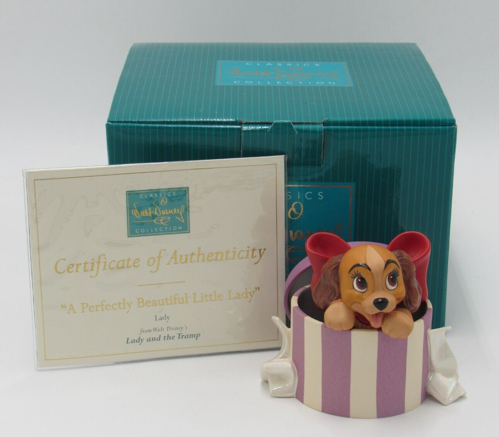 WDCC Lady and the Tramp A Perfectly Beautiful Little Lady Figurine with COA