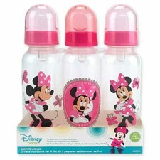 Disney Baby Minnie Mouse Bottles 9 oz Baby Bottles 3 Pack BPA Free New