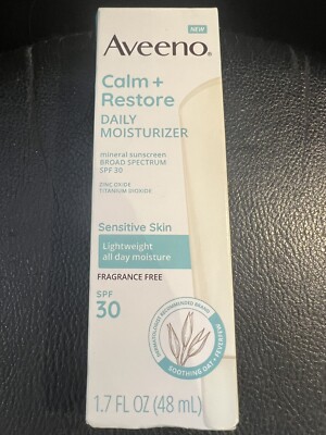 Aveeno Calm + Restore Daily Moisturiser SPF 30 1.7 fl.oz Exp 06/2025++