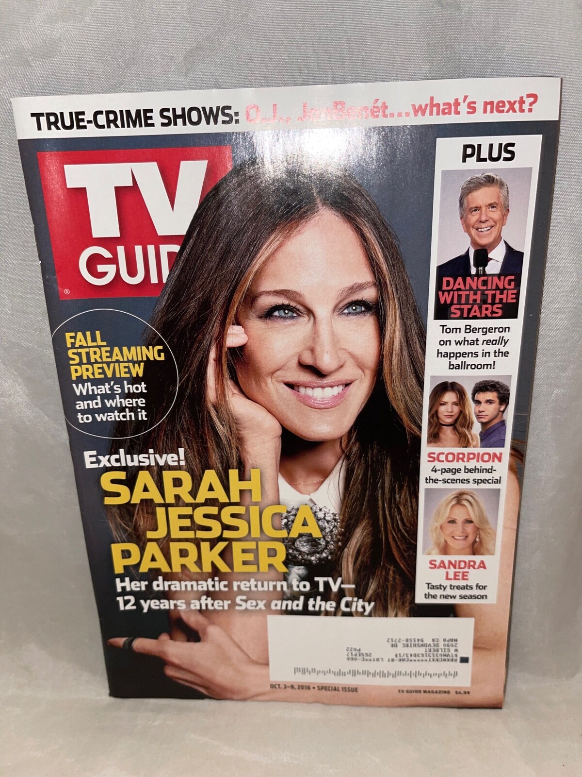 10/3/16 TV Guide Magazine Sarah Jessica Parker Tom Bergeron Cover | eBay