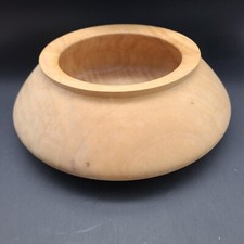 Hand Made Wooden Bowl Vase Signed A. Szalay 2000