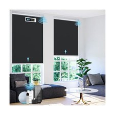 Motorized Roller Blinds with Remote Control Solar Panel Included