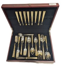 Golden Tradewinds by International Sterling Silver Service For 8, 46 PCS