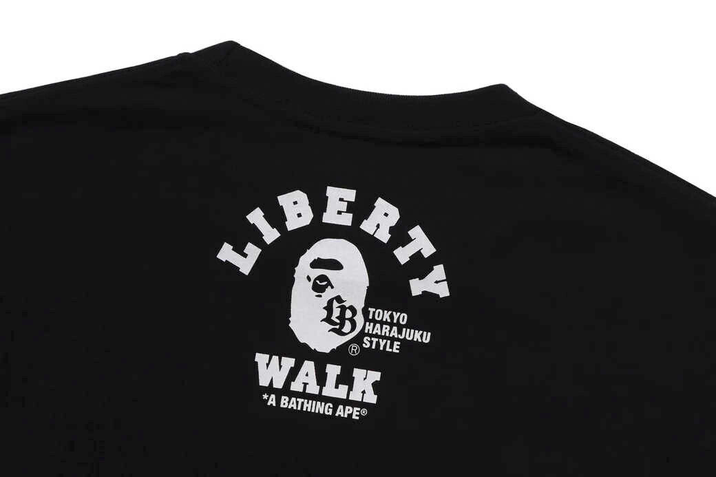 Bape x Liberty Walk LBWK Collaboration Men's T-Shirt 2024 FW Bape x Liberty Walk LBWK Collaboration Men's T-Shirt 2024 FW