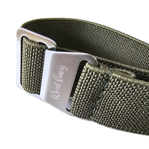 Premium Elastic Nylon French Marine Nationale Watch Strap Military Band 20 22 mm - Picture 26 of 131