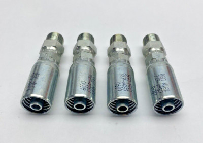 Lot Of 4, CS04-6X6 VARI-CRIMP Coupling 3/8'' H ID x 3/8-18 Thread Male Swivel609V