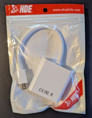 Thunderbolt Mini Display Port Male to VGA Female Adapter Cable Converter MacBook