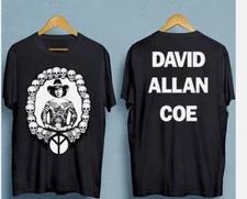 David Allan Coe 2 sides black T-shirt, David Allan Shirt For Fans