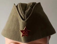 Soviet Union USSR Russian Army Military Cap Pilotka ORIGINAL 1989