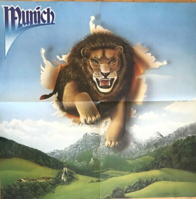 MUNICH 1978 KRAUTROCK PROMO - orig. Promo Poster -Plakat - F/U - 60x60 cm