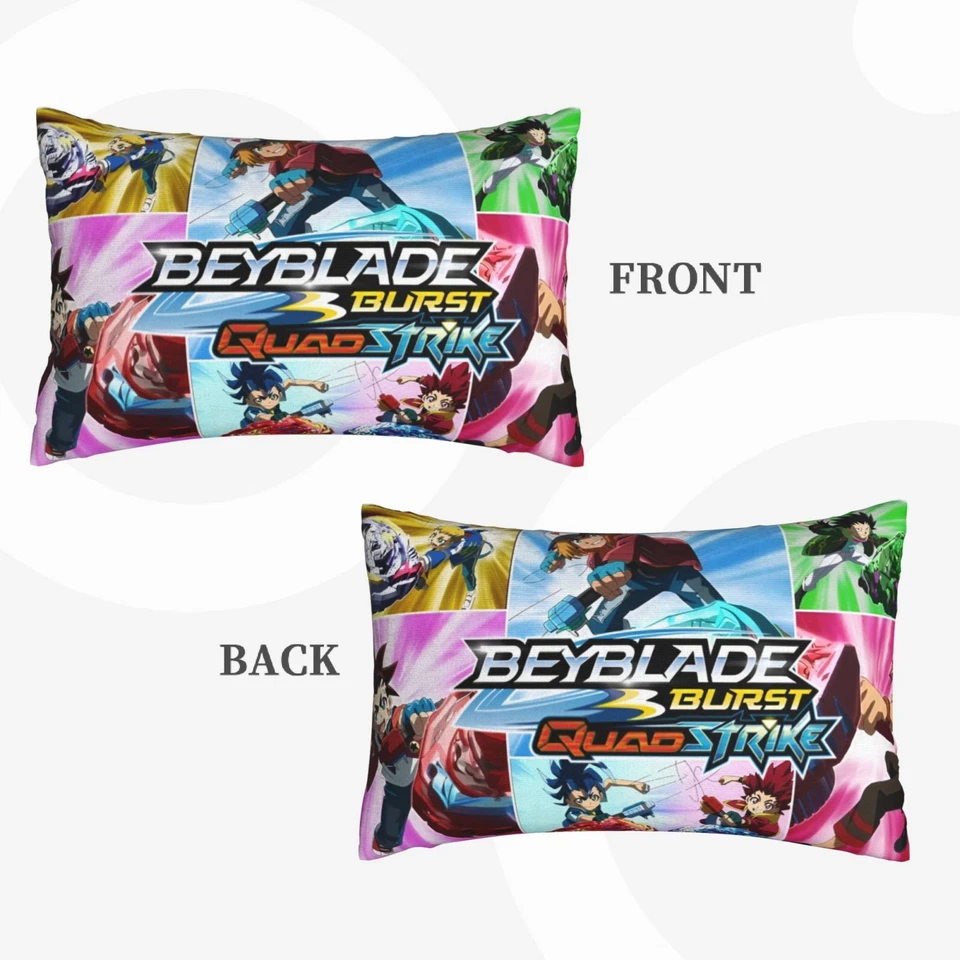 Funda de almohada Beyblade con estampado de dibujos animados para niños para piel de cabello funda de almohada personalizada Foto 3 de 4